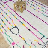 Colorful moroccan berber carpet 297 x 194 cm
