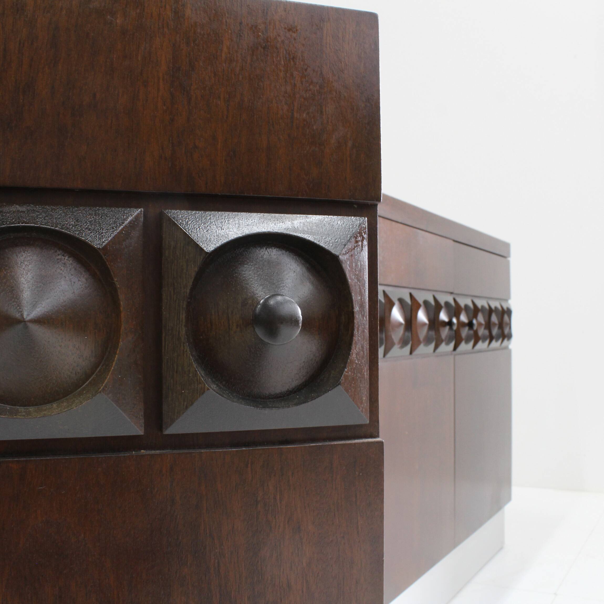 Crédence de Buffet Brutaliste Vintage