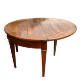 Table demi-lune Directoire en noyer