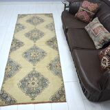 Orange & Brown Oushak Runner sku 2254