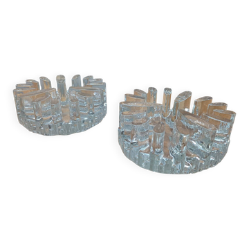 Pair of candle warmers, Bel Mondo candlesticks Georgshütte