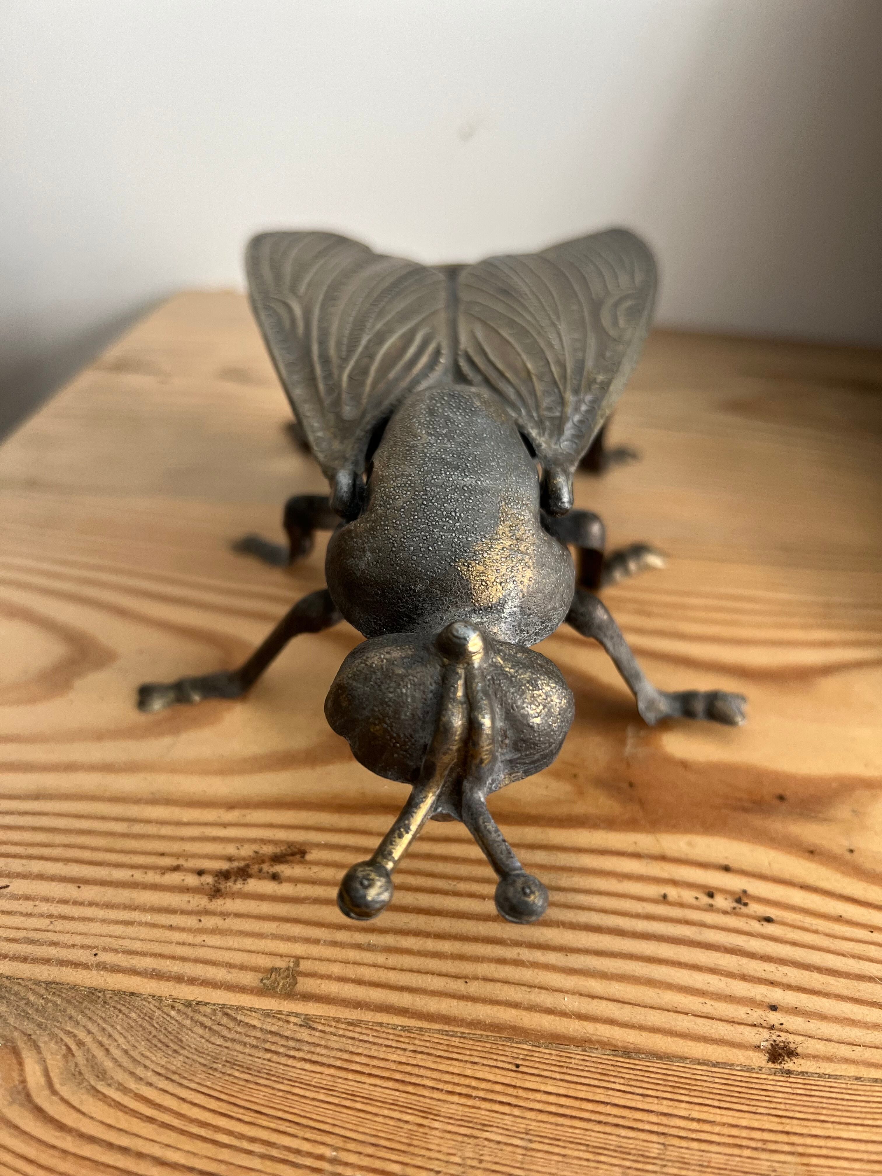Brass fly ashtray