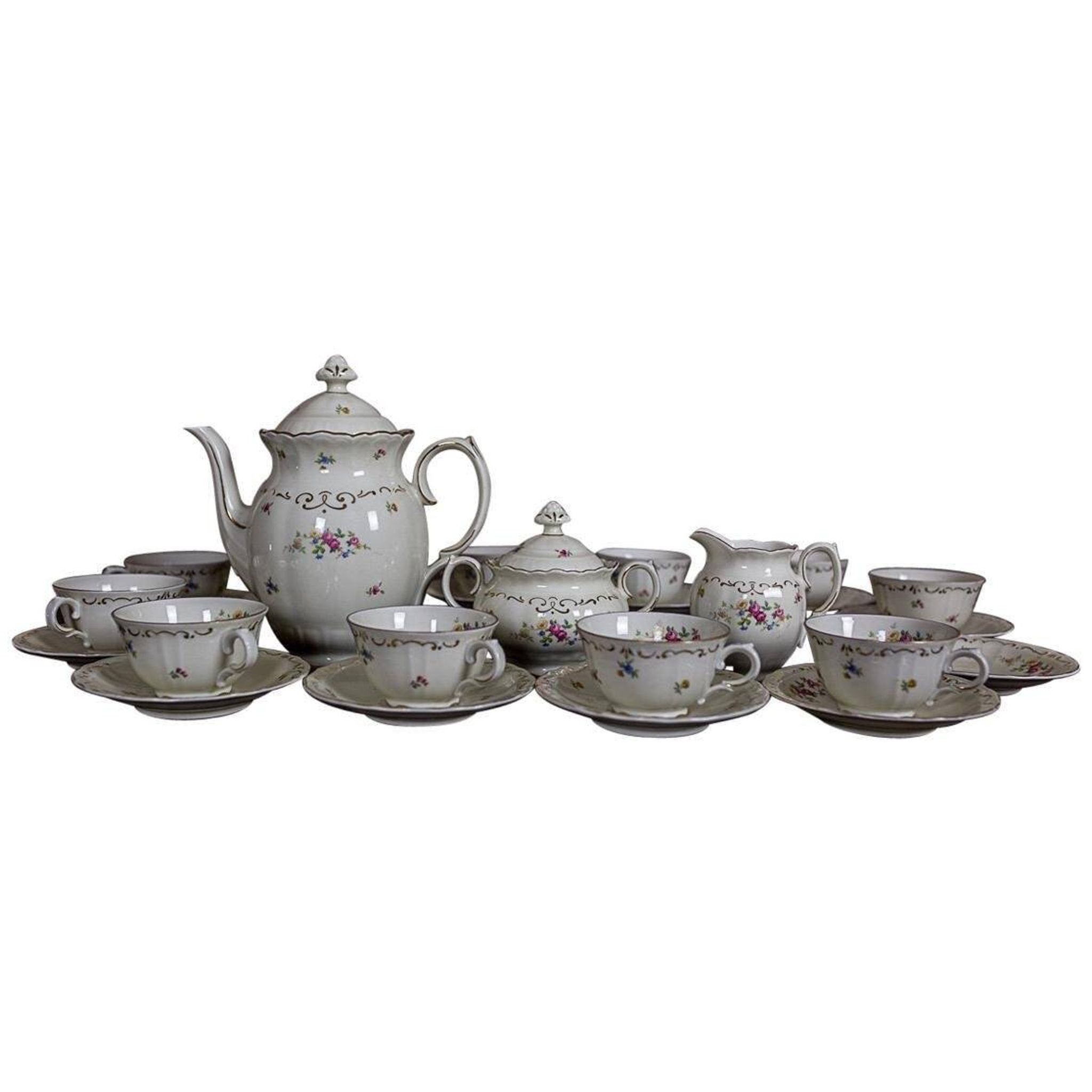 Vintage Coffee Service from Rörstrand, 1940s, Set of 26
