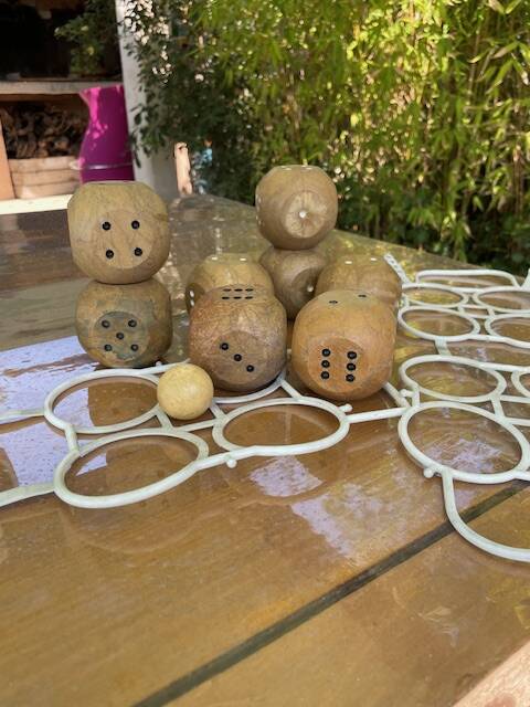 Vintage 1960s Toy: Three Sets of 4 Balls