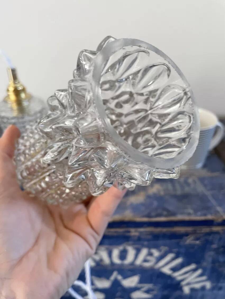 Lot de deux baladeuses en verre scandinave
