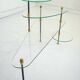 Table basse en verre et métal à plateaux modulables