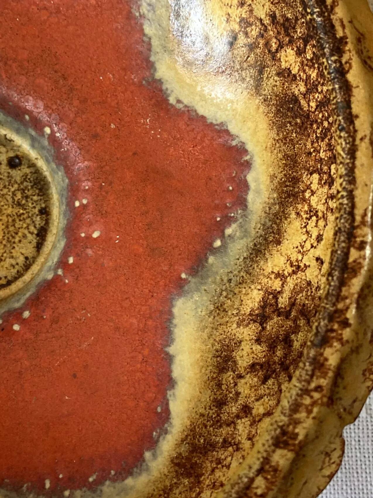 Vintage German earthenware fruit bowl – 1970s