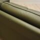 Green leather sofa, Danish design, 1970s, produced in Denmark