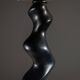 Sculptural wooden Typ 42 table lamp by Temde