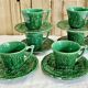 6 cups and coffee cups slurry Gien 1860/1871