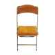 Set of three folding chairs opera golden yellow/mustard