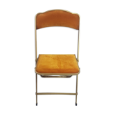 Set of three folding chairs opera golden yellow/mustard