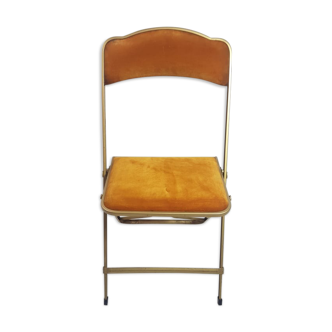 Set of three folding chairs opera golden yellow/mustard
