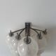 Vintage "Sterrenbeeld" wall lamp, Murano bubbled glass, Raak Netherlands 1960