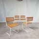 Set of 4 Habitat cesca dining chairs by Marcel Breuer, 80