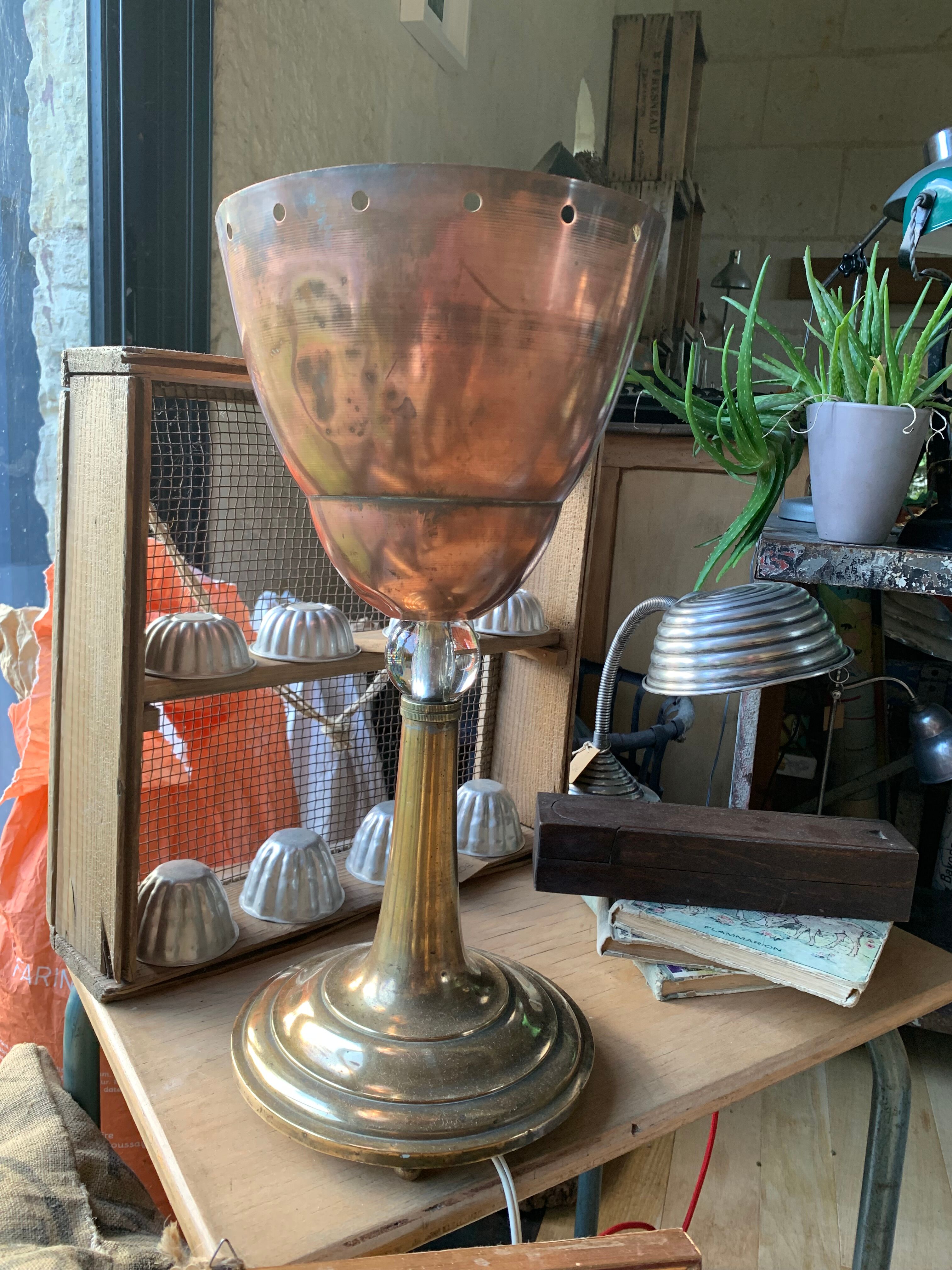 Lampe calice années 40