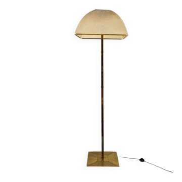 Lampada da terra a quattro luci in ottone di Lamperti, Italia, anni '70