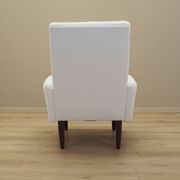 White armchair, Danish design, 1970s, production: Denmark