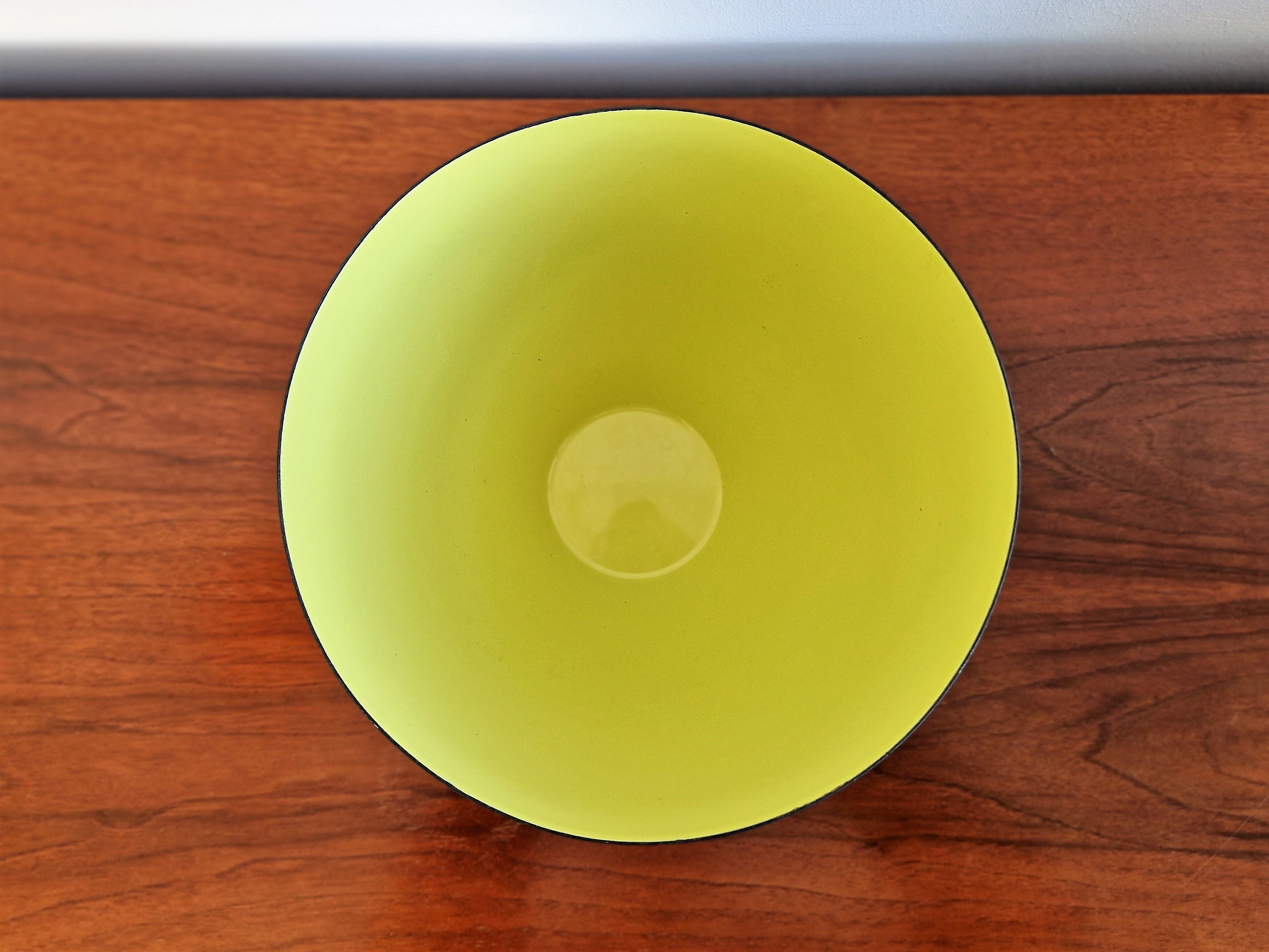 Black and Green Krenit Bowl by Herbert Krenchel for Torben Ørskov & Co, Denmark, 1953