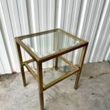 Gilded brass side table 1970