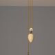 Hanging glass lampshade, vintage (hand-painted)