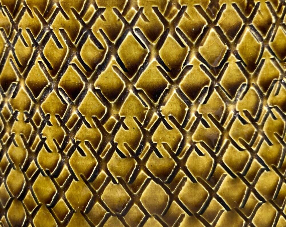 Footed vase in West German pottery, mid-century WGP by Bay Keramik, 1960s.