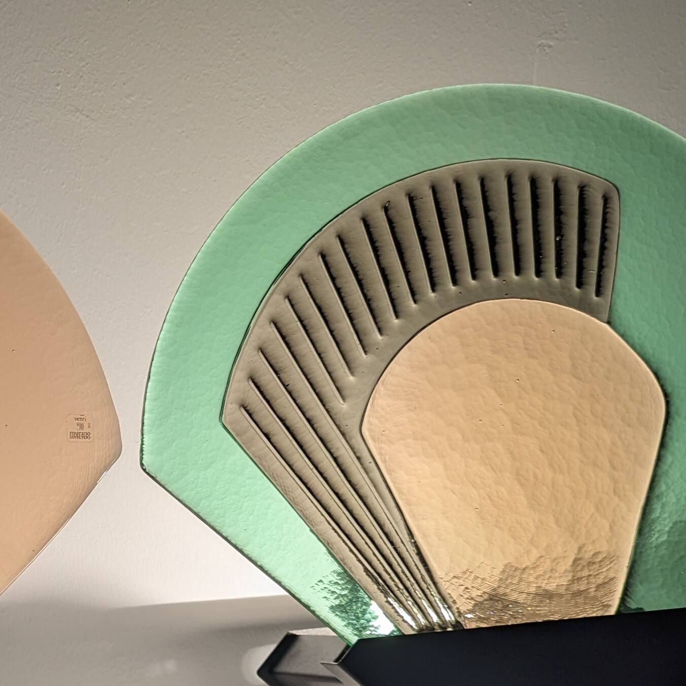 Pair of Vetri Murano Glass Wall Sconces, Italy, 1980s