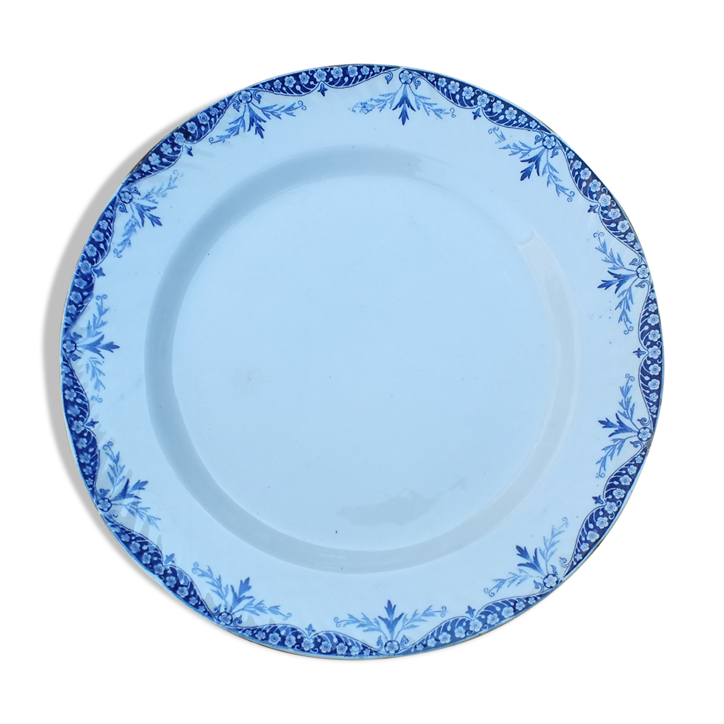 Plat rond ancien Gien service Menton