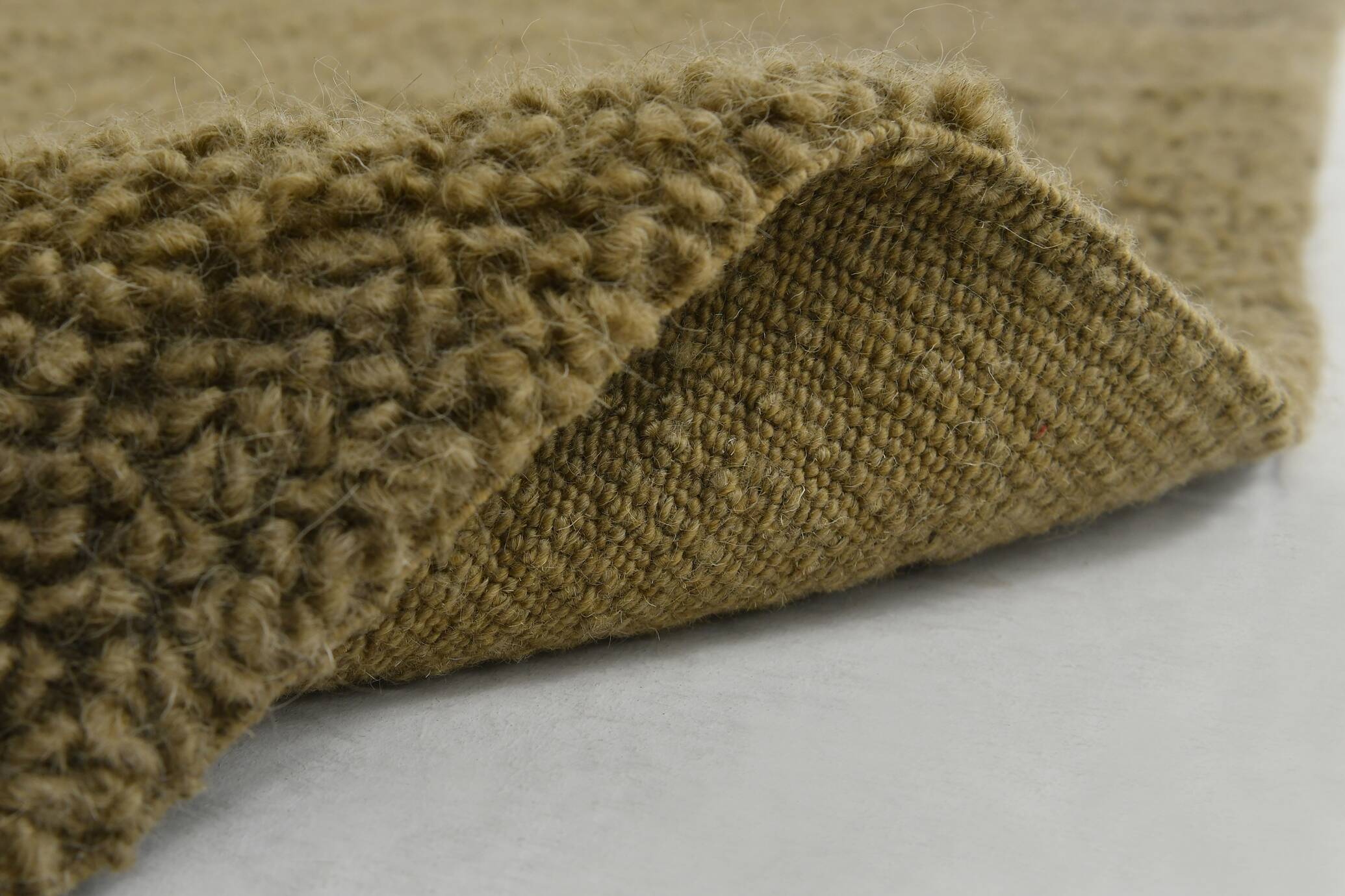 Large Handmade Army Green Kilim Rug, 224x303Cm