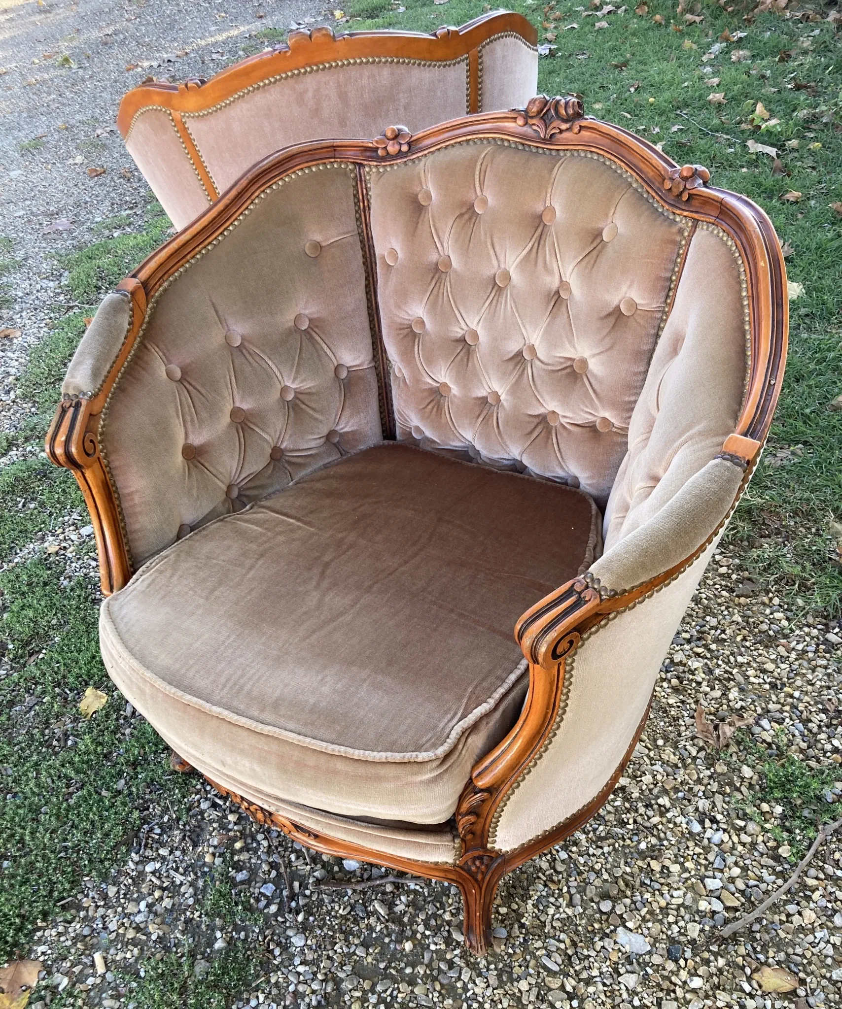 Pair of basket chairs