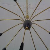 Large Italian Spider Ceiling Lamp, 1950s