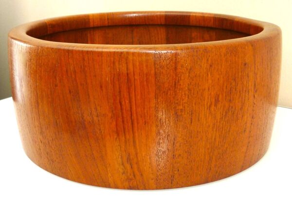 Plat, fruitier, design scandinave, teck, R. Nissen Danemark années 60/70