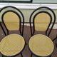 Lot of 4 black bistro chairs