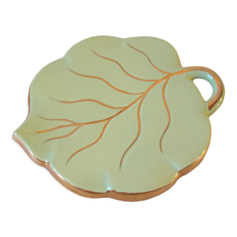 Old trifle leaf gilded rib ceramic decoration festive table