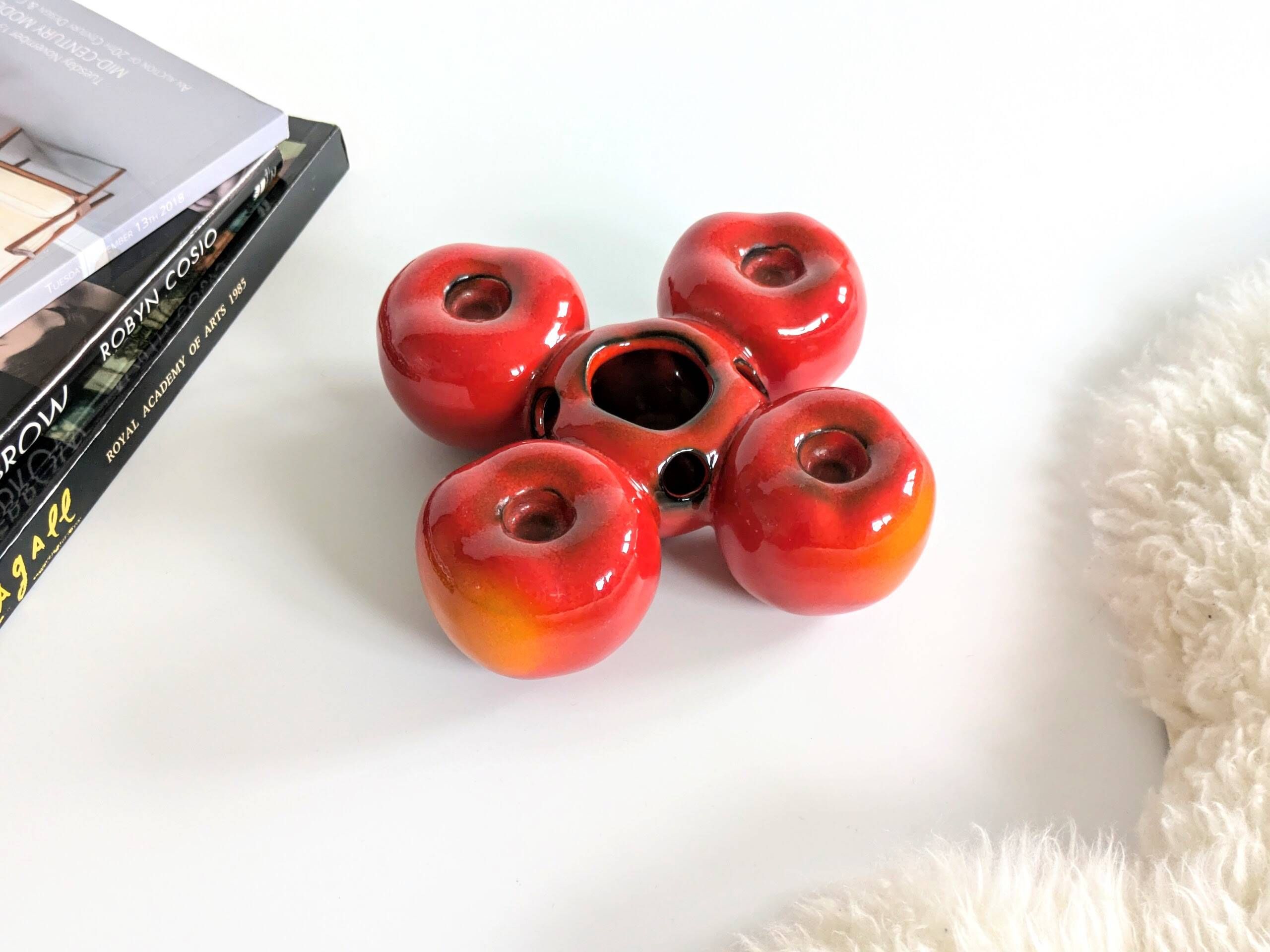 Advent Candle Holder | German Ceramics | Vintage Christmas Decor