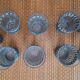 Set of vintage bohemian glasses