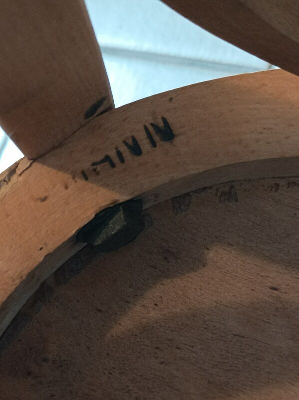 Bistro chair solid wood Baumann aero-gummed