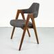 Chaise Compass en teck par Kai Kristiansen pour SVA Møbler, 1960