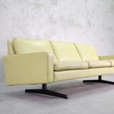 Mid-Century Scandinavian Leather Sofa, 1960s