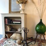 Ancient cast iron chenets