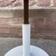 Modular table with cast iron tulip leg system brand jer fonderie chenesseau orléans 1970