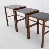 1930s J. Halabala Restored Nesting Tables, Czechoslovakia