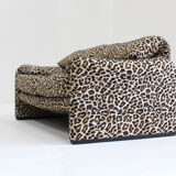 Canapé 2 places Cassina Maralunga par Vico Magistretti en tissu Jacquard Panther