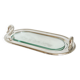 Serving dish for foie gras in silver-plated metal.