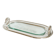 Serving dish for foie gras in silver-plated metal.