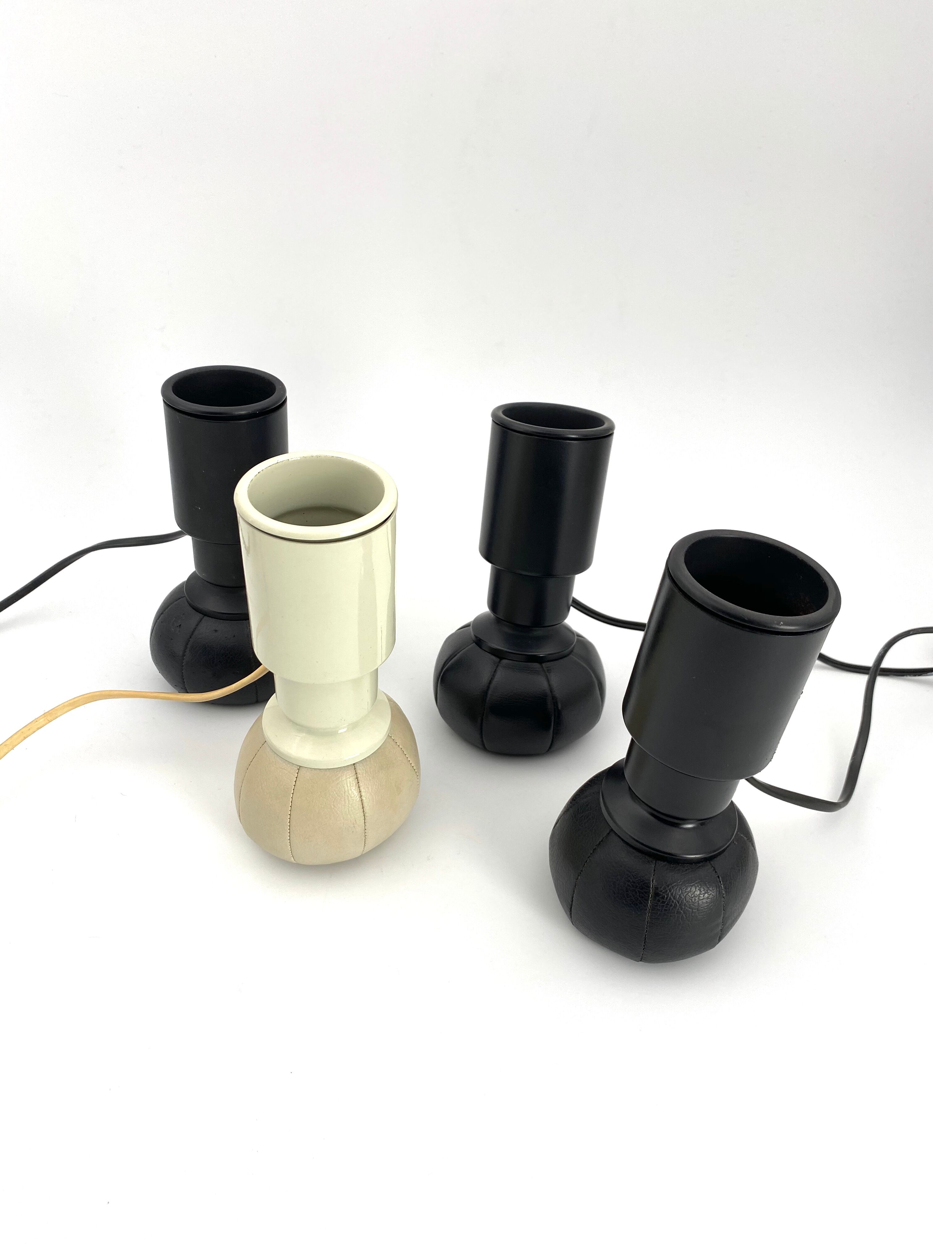 4 table lamps model 600/C by Gino Sarfatti for Arteluce , 1966