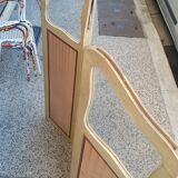 Screen or screen in painted wood and painted canvas