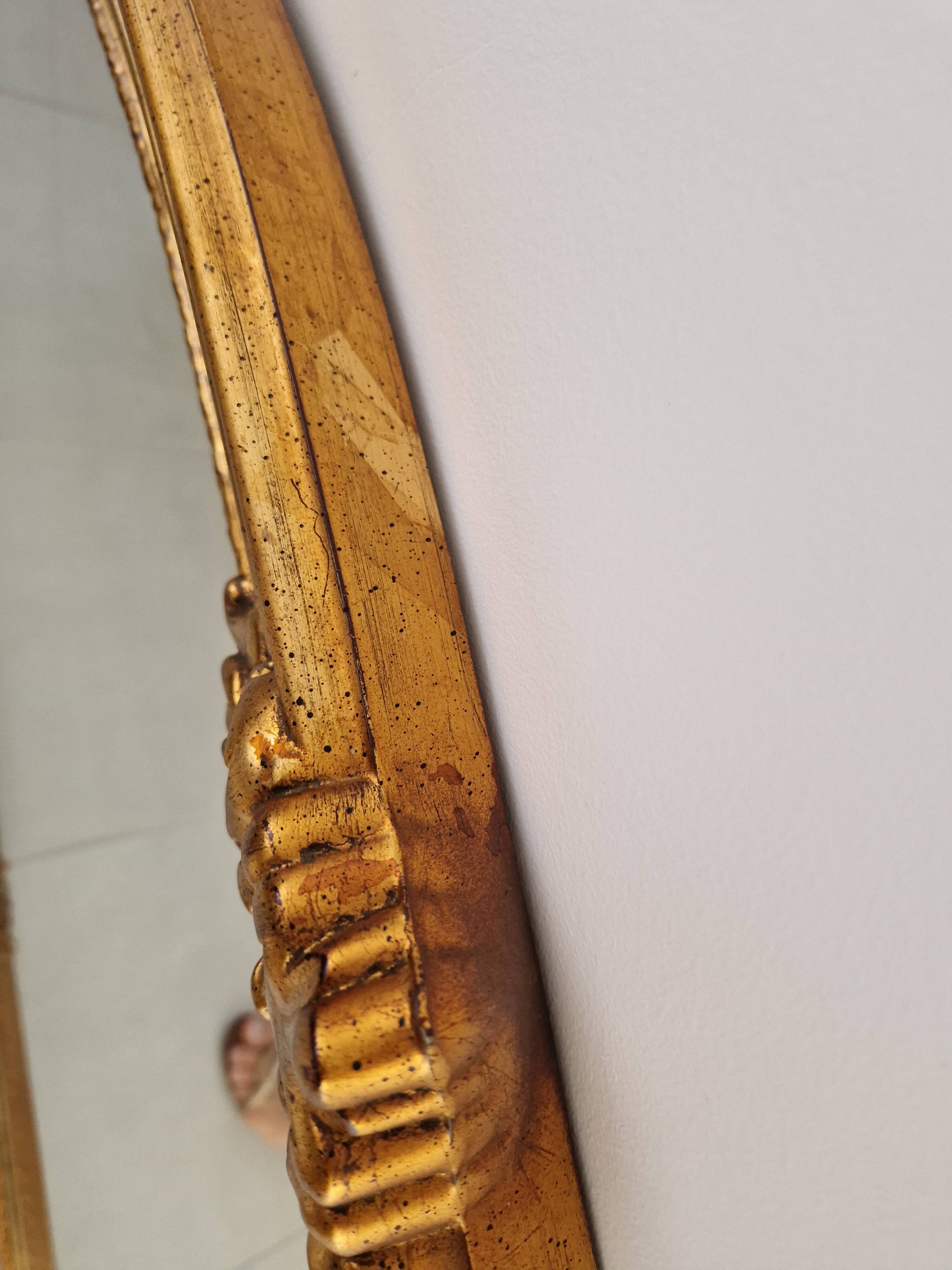 Antique Golden Mirror Deknut Baroque Style