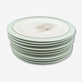 Set of 10 plates Ch. Ahrenfeldt Limoges