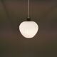 Suspension danoise en verre blanc laiteux ,années 1960.